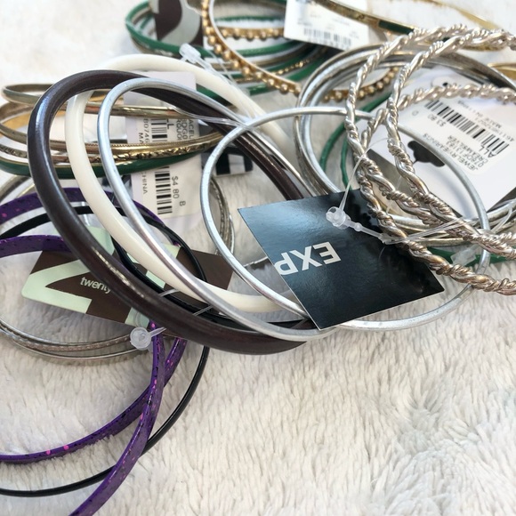 Express Gold, Silver, Green, and Purple Bracelet Set - Picture 3 of 4